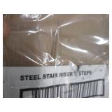 Steel stair risers for steps, 7.5