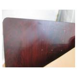 Solid reversible mahogany or black ...