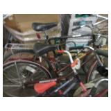 5 Vintage bicycles...