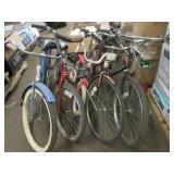5 Vintage bicycles...