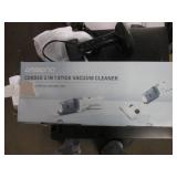 Corded 2 in 1 stick vacuum and a co...