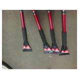 4 Extendable ice scraper brushes...