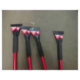 4 Extendable ice scraper brushes...