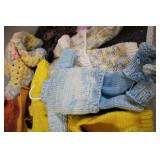 Handmade baby outfits and blankets...