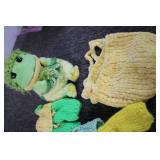 Frog with handmade accessories...