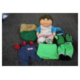 Cabbage Patch doll with handmade ac...