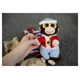 Monkey with handmade accessories...