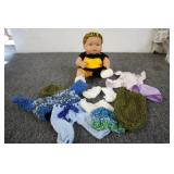 Doll with handmade accessories...