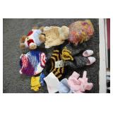 Bear with handmade accessories...