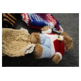 Bear with handmade accessories...