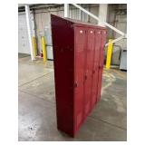 Four (4) Bay 60" Tall x 48" Wide x 12” Deep Locker Unit