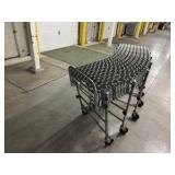 Collapsable Accordian Style Skate Wheel Conveyor 80" Minimum to 275" Maximum 24" Wide