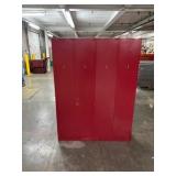 Four (4) Bay 60" Tall x 48" Wide x 12” Deep Locker Unit