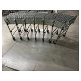 Collapsable Accordian Style Skate Wheel Conveyor 80" Minimum to 275" Maximum 24" Wide