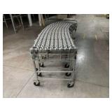 Collapsable Accordian Style Skate Wheel Conveyor 80" Minimum to 275" Maximum 24" Wide