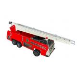 Vintage 1970s Pressed Steel Tonka Fire Rescue Aerial Unit 2 Ladder Truck