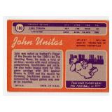 1970 Topps John Unitas Indianapolis Colts #180 Football Card