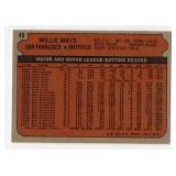 1972 Topps #49 Willie Mays Baseball Card