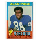 1971 Topps Alan Page Minnesota Vikings #71 Football Card