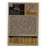 1971 Topps Alan Page Minnesota Vikings #71 Football Card