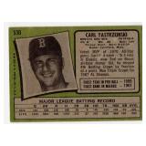 1971 Topps Carl Yastremski #530 Baseball Card