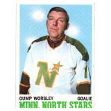 1970 Topps Gump Worsley #40 Hockey Card - Minnesota North Stars