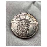 Statue Of Liberty One Ounce (.999 Fine Silver) Round