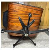 Eames Style Replica Lounge Chair - Chair: 33"W x 33"D x 34.5"H, 15" to 10" front to back seat height Ottoman: 26" W x 21"D x 16"H