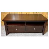 Two Drawer TV Stand 48"W x 21"D x 20.5"H