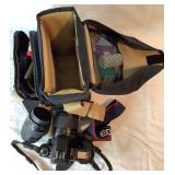 Canon Camera Lot - EOS Rebel G with attached 80-200mm lens, 35-80mm lens, and soft case