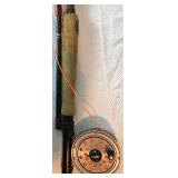 Fly Fishing Rod and Reel Collection - Zebco Rod, Shakespeare Fly Reel w/ Box with Eagle Claw Rod, Graphite Plus South Bend 8