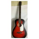 Vintage Airline Left Handed Accoustic Guitar  Made by Harmony 1960