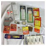 Fishing Collection - Plano Tackle Box with Rapala Lures, Spoons, 30+ Crappie Jigs, Assorted Hooks, 2 Plano StowAways, Sinkers, Vintage Mess Fish Keeper, and Other Treasures