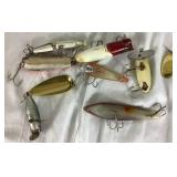 Fishing Collection - Plano Tackle Box with Rapala Lures, Spoons, 30+ Crappie Jigs, Assorted Hooks, 2 Plano StowAways, Sinkers, Vintage Mess Fish Keeper, and Other Treasures