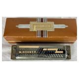 Antique M. Hohner Regina Diatonic Harmonica in Original Box - Made in Germany
