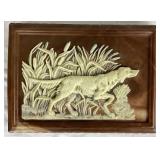 Genuine Mahogany Jewelry Box with Incolay Stone Top by Dante Carpenter