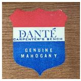 Genuine Mahogany Jewelry Box with Incolay Stone Top by Dante Carpenter