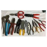 Assorted Hand Tool Set- includes: Hammers, ScrewDrivers, Pry Bar, Hatchet, Hand Saws, Sledge Hammer, 9 Piece Nut Driver Set, Wire Cutters, and Much More