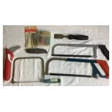 Assorted Hand Tool Set- includes: Hammers, ScrewDrivers, Pry Bar, Hatchet, Hand Saws, Sledge Hammer, 9 Piece Nut Driver Set, Wire Cutters, and Much More