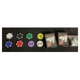 Two Large Texas Hold Em Poker Chip Sets in Aluminum Cases