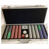 Two Large Texas Hold Em Poker Chip Sets in Aluminum Cases