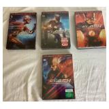 DVD Box Sets - The Incredible Hulk (Seasons 1-5) and The Flash (Seasons1-9) - 14 items total