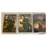 Robin Hood (Season 1-3 - New and Sealed) and Arrow (Seasons 1-8 and Final Season) DVD Box Sets -11 items total