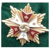 Framed Collection of Vintage Broochs and Pins including Society of the Army of the Potomac Brooch
