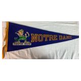 Vintage Notre Dame/Indiana Bundle of The Fighting Irish Felt Pendant, Indiana Shot Glass, Notre Dame Water Bottle, Echoes of Notre Dame Football and 1960