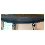 Rafferty Sofa Table and Side Accent Table with Scrolling Metal Legs