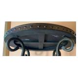 Rafferty Sofa Table and Side Accent Table with Scrolling Metal Legs