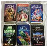 Assorted Collectable Disney VHS tapes - Includes Fantasia, Fantasia 2000, The Little Mermaid, Snow White, Cinderella, Mary Poppins, Swiss Family Robinson, Treasure Island, and More - 20 items total