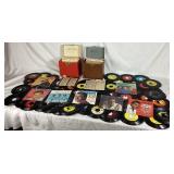 Massive Lot of Vintage 7" Vinyl 45 Records - Including: Ricky Nelson, Beach Boys, Nat King Cole, Sonny & Cher, Bobby Vinton, Johnny Mathis, Vic Damone, Everly Borthers, Chubby Checker, and More