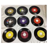 Massive Lot of Vintage 7" Vinyl 45 Records - Including: Ricky Nelson, Beach Boys, Nat King Cole, Sonny & Cher, Bobby Vinton, Johnny Mathis, Vic Damone, Everly Borthers, Chubby Checker, and More